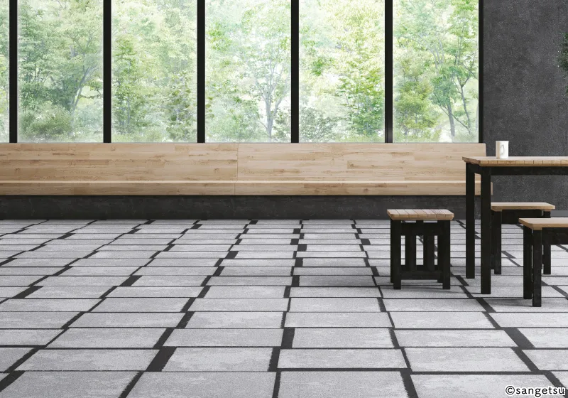 Sàn & Thảm DT7051 – Slate Joint (2023-2026 DT – Thảm Tấm) (phối cảnh 2)