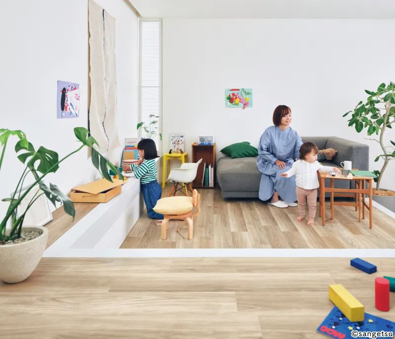 Sàn & Thảm FTK822 – Thanh khung (vật liệu khuôn) (2023-2026 Gạch Vinyl (Floor Tile) – Ikkimi) (phối cảnh 2)