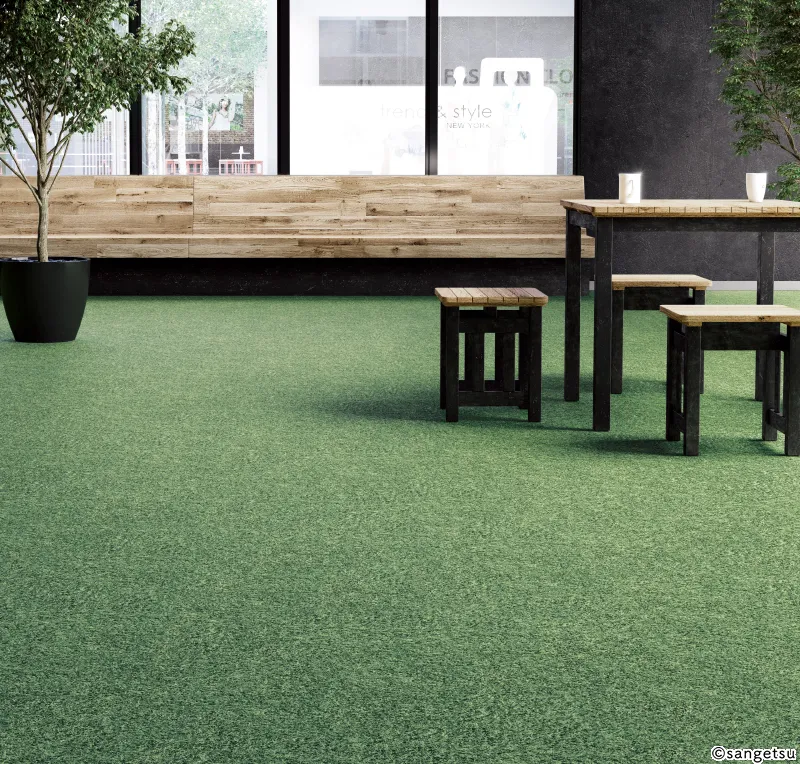 Sàn & Thảm FTR1756 – Cỏ (2023-2026 Thảm Cuộn Tổng Hợp) (phối cảnh 2)