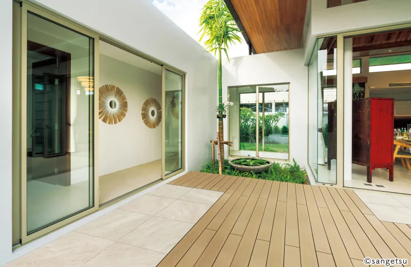 Ngoại Thất GW-10004 – Forest Wood – ván sàn nâu (Season Place Vol.1) (phối cảnh 2)