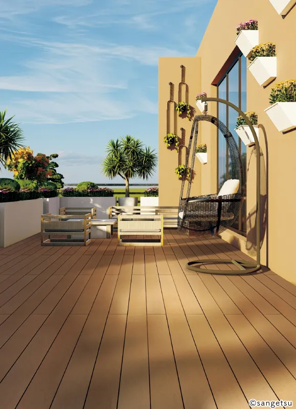 Ngoại Thất GW-10006 – Forest Wood – ván sàn nâu cao cấp (Season Place Vol.1) (phối cảnh 4)