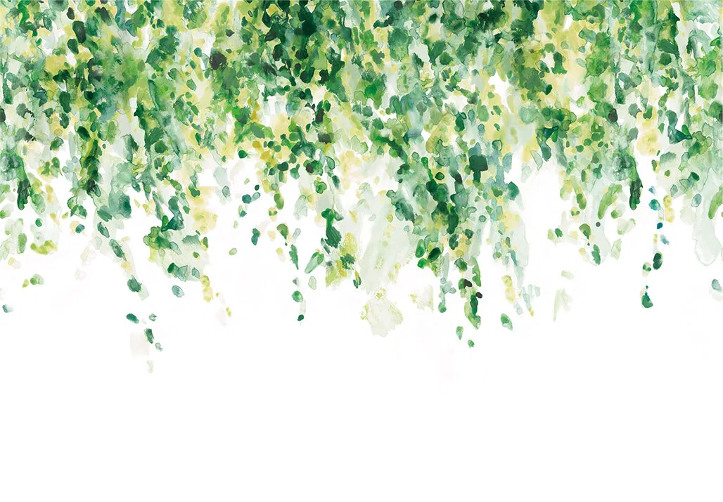 Giấy Dán Tường HZ-4702 – HZ-4702:Green (Phong cảnh trừu tượng) (mẫu vật liệu)