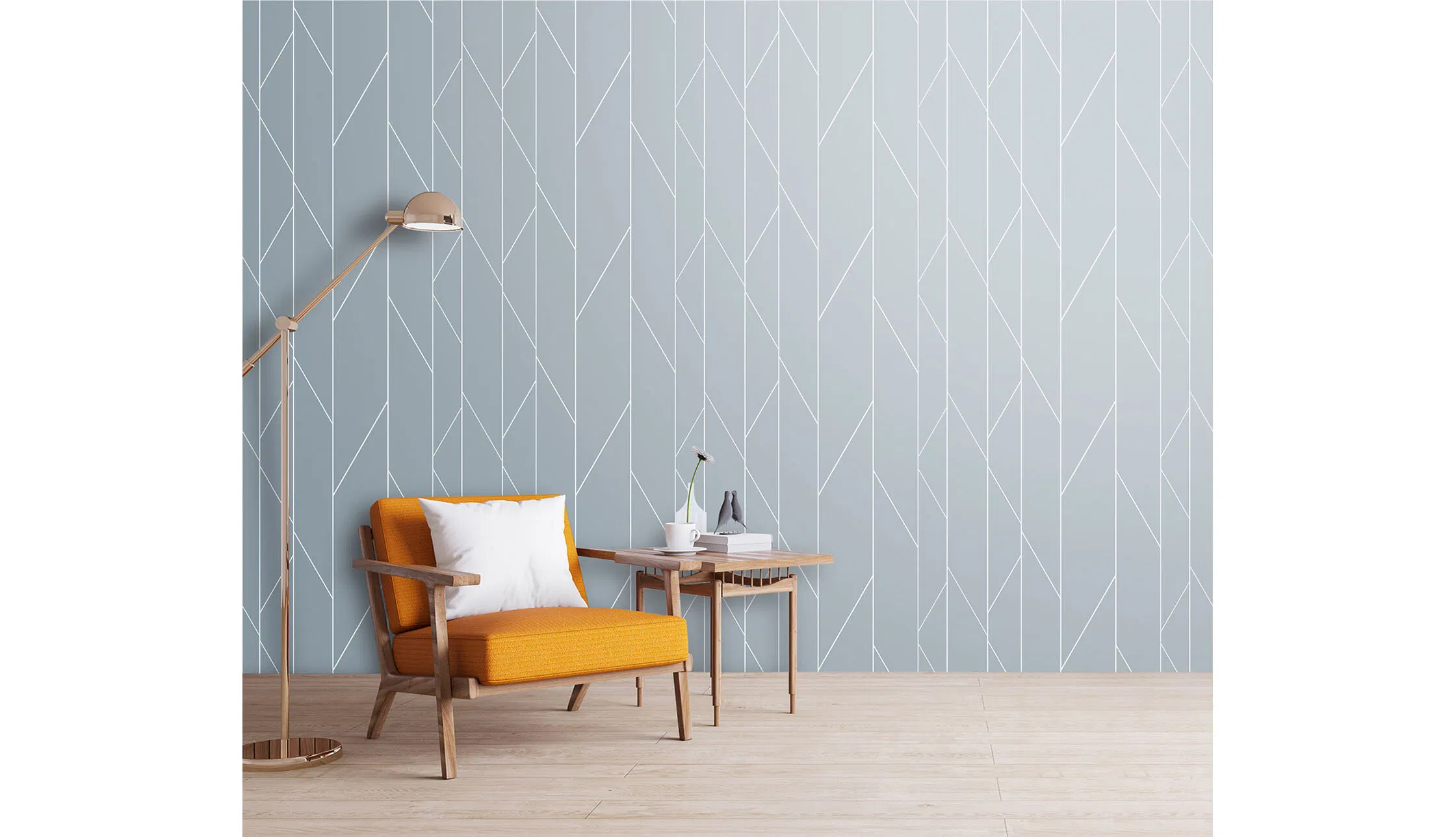 Giấy Dán Tường HZ-6032 – Hoa văn (phối cảnh 1)