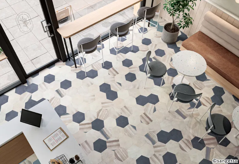 IS-2008 – chảy máu hexa (2023-2026 Gạch Vinyl (Floor Tile))