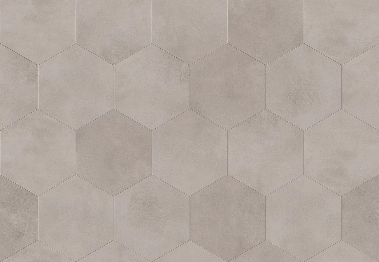 Sàn & Thảm IS-2010 – lục giác đơn giản (2023-2026 Gạch Vinyl (Floor Tile)) (ảnh ghép lát)