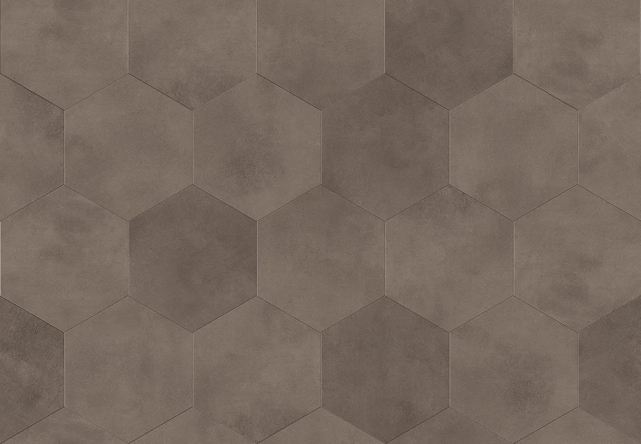 Sàn & Thảm IS-2011 – lục giác đơn giản (2023-2026 Gạch Vinyl (Floor Tile)) (ảnh ghép lát)