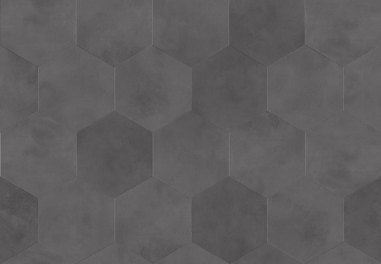 Sàn & Thảm IS-2012 – lục giác đơn giản (2023-2026 Gạch Vinyl (Floor Tile)) (ảnh ghép lát)