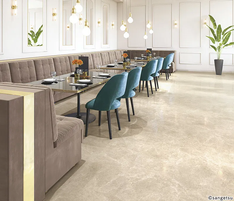 Sàn & Thảm IS-8130 – đá cẩm thạch salsari (2023-2026 Floor Tile – Ikkimi) (phối cảnh 1)