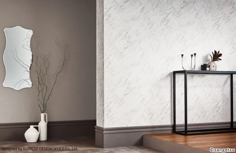 Giấy Dán Tường K401 – clay (2025-2028 Bảng Thông Báo (Keijiban Cross)) (phối cảnh 2)