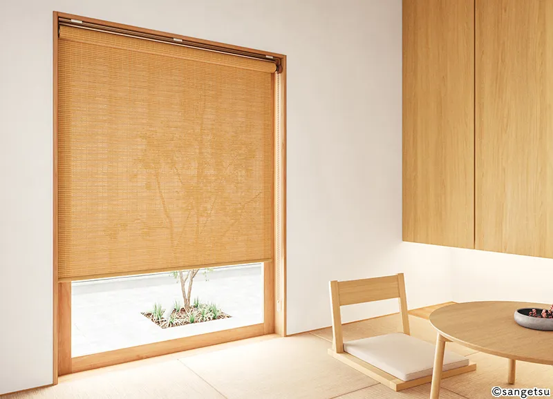 Rèm Cửa KP101 – Đêm trăng (tsukiyo) (Mành Cuốn & Rèm Sáo (RB Collection) Vol.1) (phối cảnh 2)