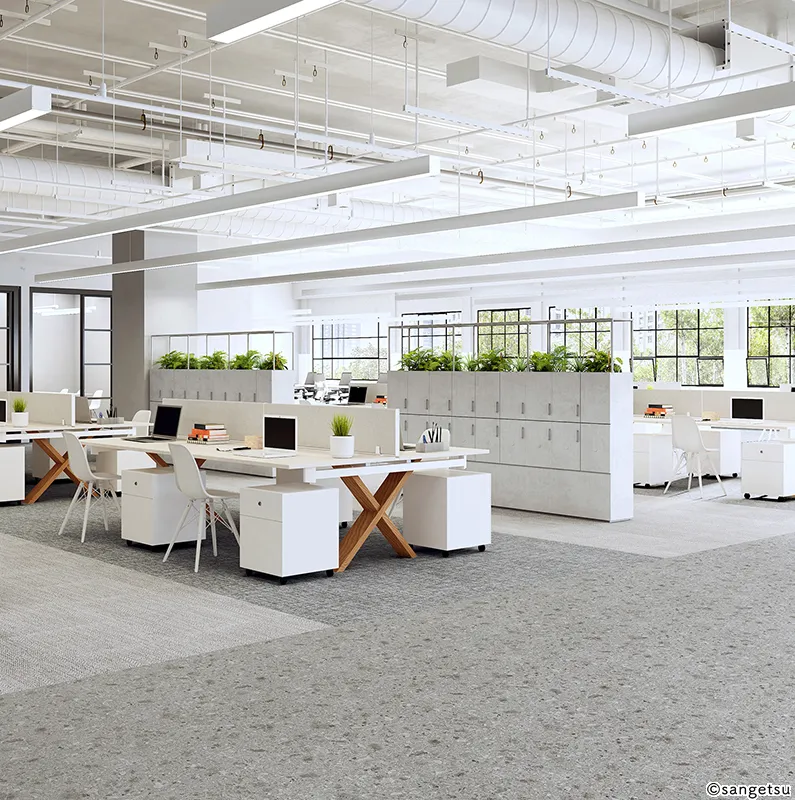 Sàn & Thảm NTH84007 – Chambray Square (2023-2026 NT 700 – Thảm Tấm) (phối cảnh 1)