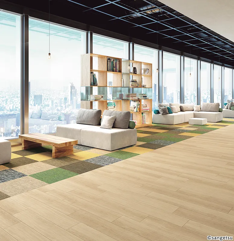 Sàn & Thảm NTH843 – Chambray Square (2023-2026 NT 700 – Thảm Tấm) (phối cảnh 3)