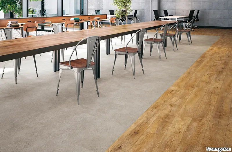 Sàn & Thảm OT4303 – Sồi Highland (OT Vol.10 – Gạch Vinyl Chống Tĩnh Điện) (phối cảnh 2)