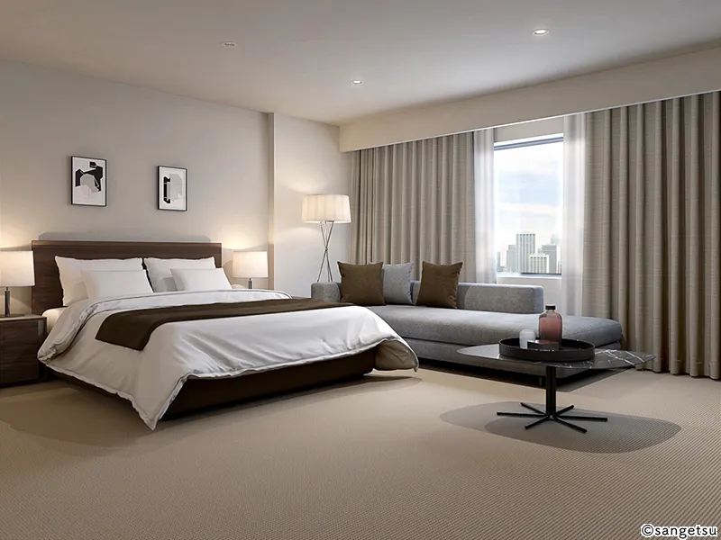 Rèm Cửa PK4448 – Greenwich (Contract Curtain Vol.11) (phối cảnh 1)