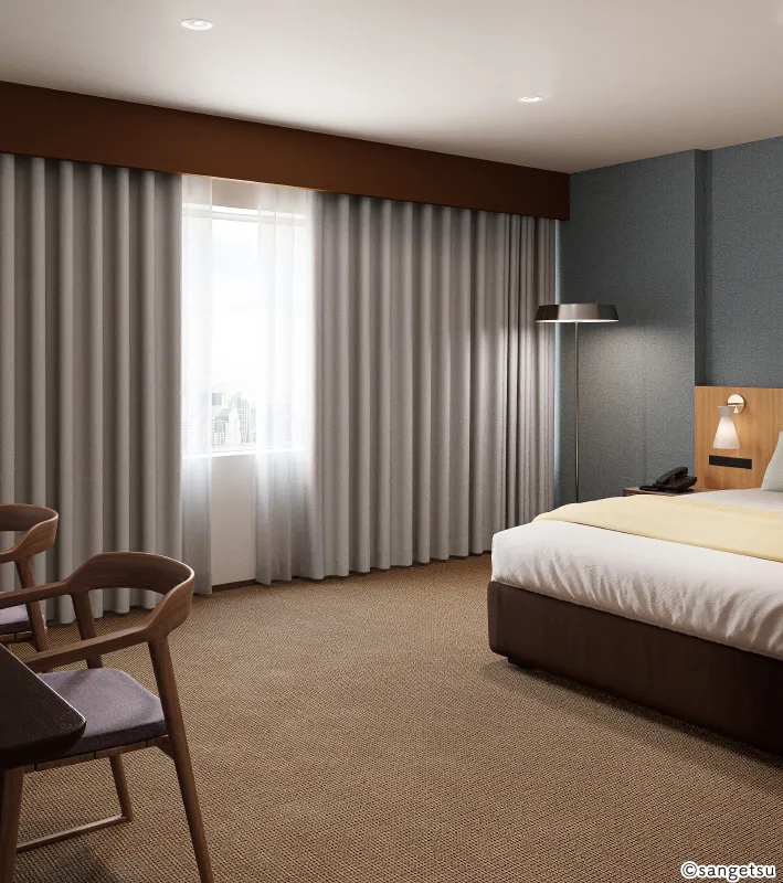 Rèm Cửa PK4582 – Gloa (Contract Curtain Vol.11) (phối cảnh 3)