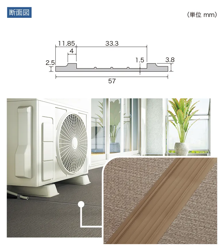 Sàn & Thảm PXD323 – Mạch thoát nước (loại thông thường) (2025-2027 Non-skid – Sàn Chống Trơn) (bản vẽ)