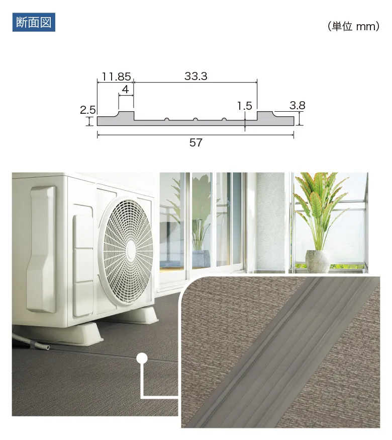 Sàn & Thảm PXD326 – Mạch thoát nước (loại thông thường) (2025-2027 Non-skid – Sàn Chống Trơn) (bản vẽ)