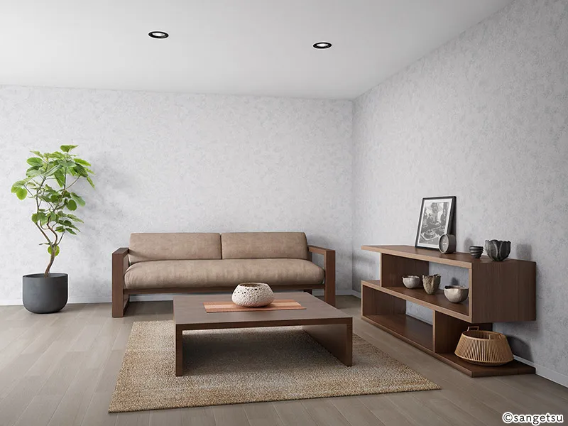 Giấy Dán Tường RE55617 – MOTTLED RUST (2024-2027 Reserve) (phối cảnh 1)