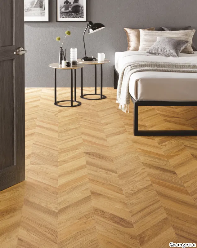 Sàn & Thảm WD-2114 – xương cá Pháp (2023-2026 Floor Tile) (phối cảnh 1)