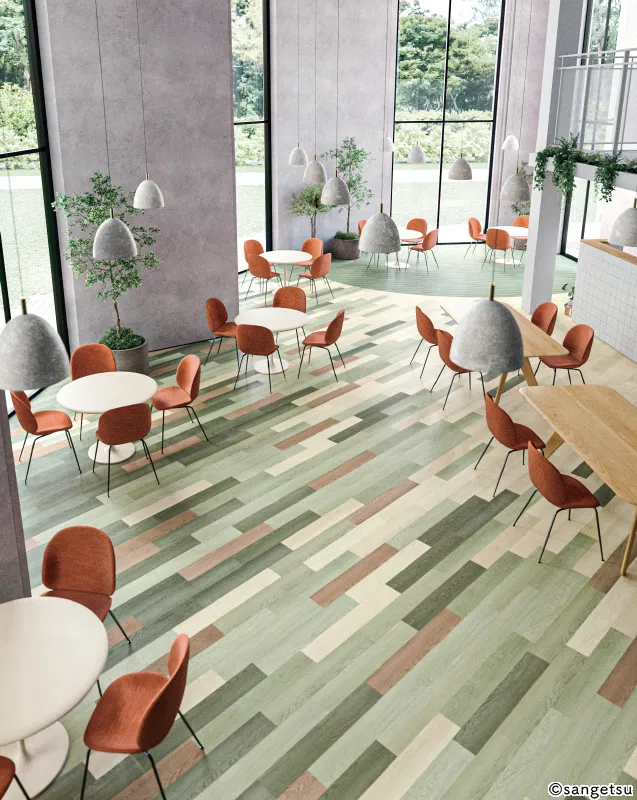 Sàn & Thảm WD-8030-W – 2023-2026 Floor Tile – Ikkimi (phối cảnh 1)