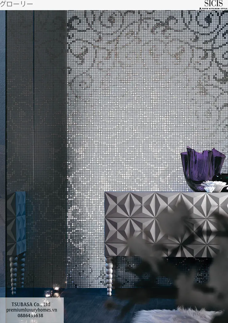 Bộ sưu tập gạch Mosaic cao cấp nhập khẩu Ý và Nhật Bản