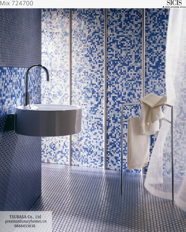 Bộ sưu tập gạch Mosaic cao cấp nhập khẩu Ý và Nhật Bản